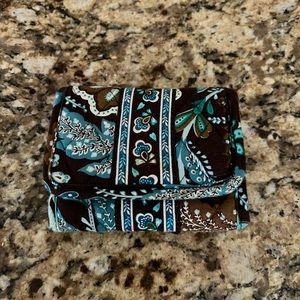 Vera Bradley Trifold Wallet in Java Blue